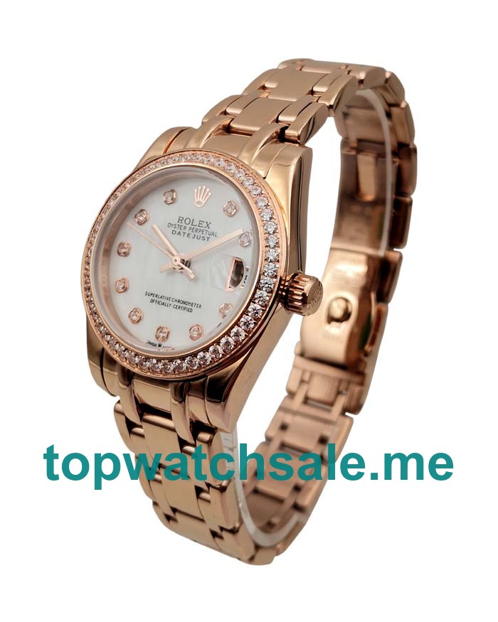 31MM Rose Gold Cases Replica Rolex Pearlmaster 81285 UK Watches >> Rolexsubmariner.uk.com