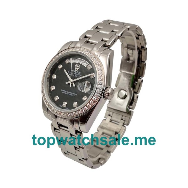 36MM Platinum Cases Replica Rolex Day-Date 118346 UK Watches >> Rolexsubmariner.uk.com