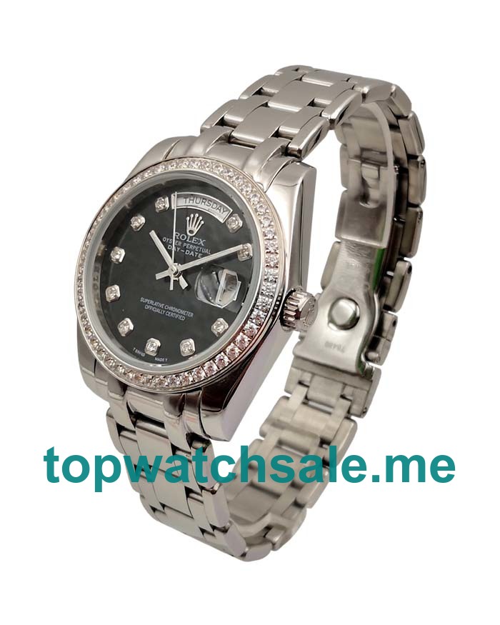 36MM Platinum Cases Replica Rolex Day-Date 118346 UK Watches >> Rolexsubmariner.uk.com
