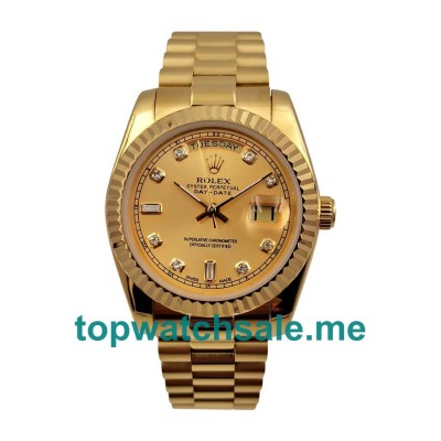 36MM Gold Cases Replica Rolex Day-Date 118238 UK Watches >> Rolexsubmariner.uk.com