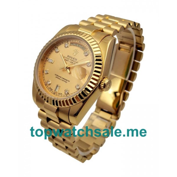 36MM Gold Cases Replica Rolex Day-Date 118238 UK Watches >> Rolexsubmariner.uk.com