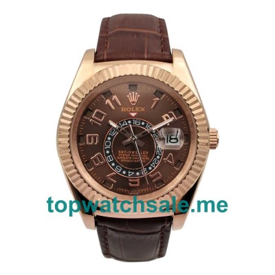 42MM Rose Gold Cases Replica Rolex Sky-Dweller 326135 UK Watches >> Rolexsubmariner.uk.com
