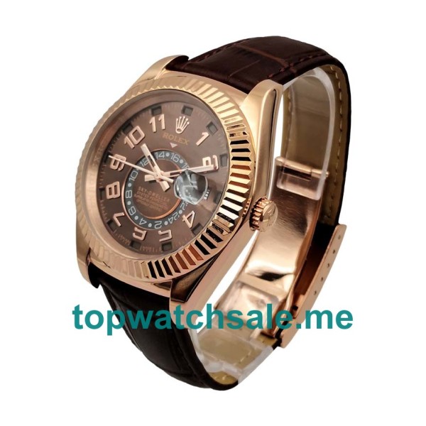 42MM Rose Gold Cases Replica Rolex Sky-Dweller 326135 UK Watches >> Rolexsubmariner.uk.com