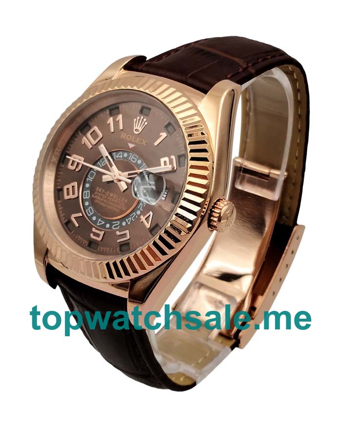 42MM Rose Gold Cases Replica Rolex Sky-Dweller 326135 UK Watches >> Rolexsubmariner.uk.com