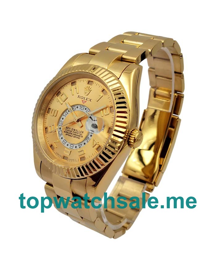 42MM Gold Cases Replica Rolex Sky-Dweller 326938 UK Watches >> Rolexsubmariner.uk.com