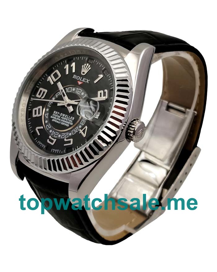 40.5MM White Gold Cases Replica Rolex Sky-Dweller 326139 UK Watches >> Rolexsubmariner.uk.com