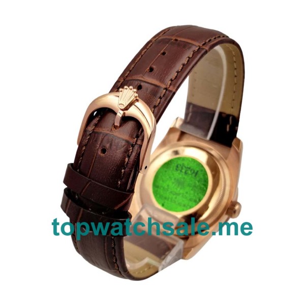 36MM Rose Gold Cases Replica Rolex Day-Date 118135 UK Watches >> Rolexsubmariner.uk.com