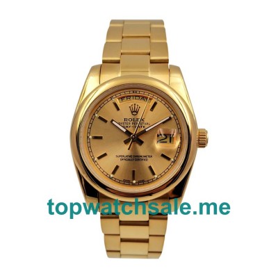 36MM Gold Cases Replica Rolex Day Date 118238 UK Watches >> Rolexsubmariner.uk.com