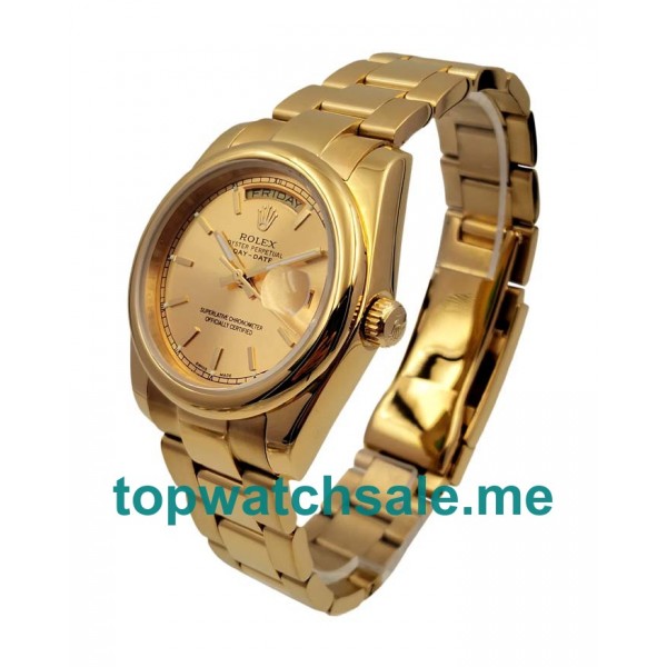 36MM Gold Cases Replica Rolex Day Date 118238 UK Watches >> Rolexsubmariner.uk.com