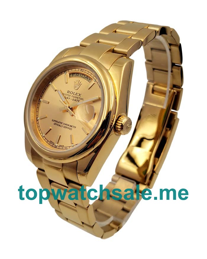 36MM Gold Cases Replica Rolex Day Date 118238 UK Watches >> Rolexsubmariner.uk.com