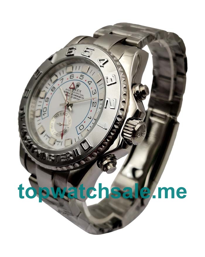 44MM White Gold Cases Replica Rolex Yacht-Master II 116689 UK Watches >> Rolexsubmariner.uk.com