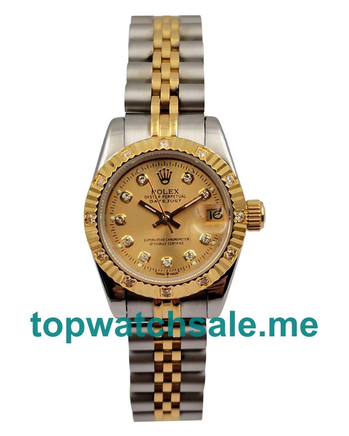 26MM Steel And Gold Cases Replica Rolex Lady-Datejust 179313 UK Watches >> Rolexsubmariner.uk.com
