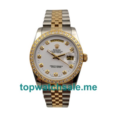 36MM Steel And Gold Cases Replica Rolex Day-Date 18048 UK Watches >> Rolexsubmariner.uk.com