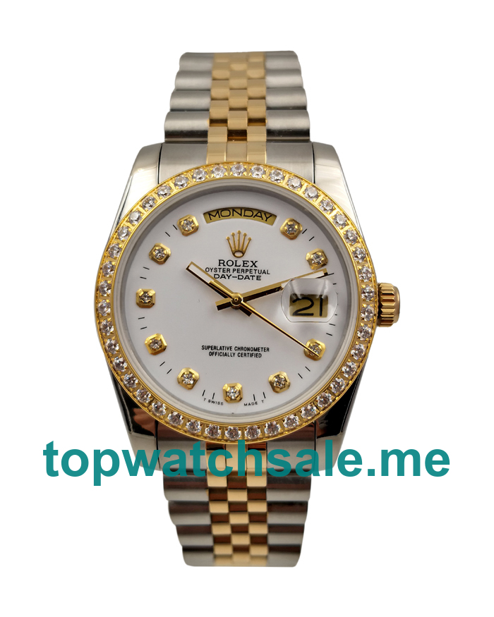 36MM Steel And Gold Cases Replica Rolex Day-Date 18048 UK Watches >> Rolexsubmariner.uk.com