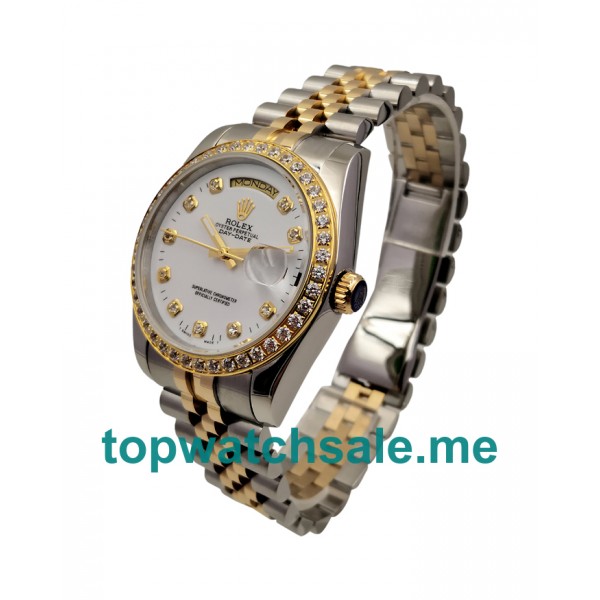 36MM Steel And Gold Cases Replica Rolex Day-Date 18048 UK Watches >> Rolexsubmariner.uk.com