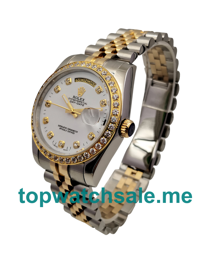 36MM Steel And Gold Cases Replica Rolex Day-Date 18048 UK Watches >> Rolexsubmariner.uk.com