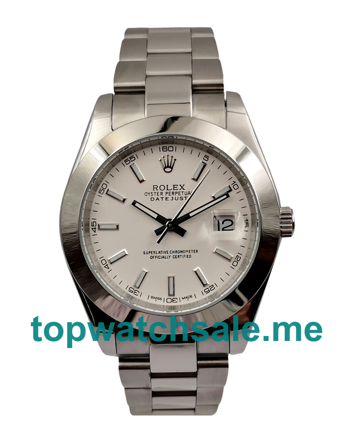 41MM White Gold Cases Replica Rolex Datejust 126300 UK Watches >> Rolexsubmariner.uk.com