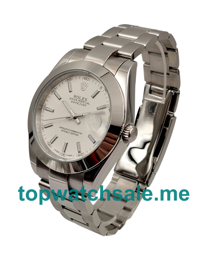 41MM White Gold Cases Replica Rolex Datejust 126300 UK Watches >> Rolexsubmariner.uk.com