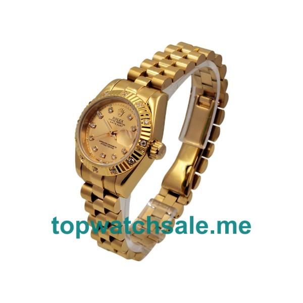 26MM Gold Cases Replica Rolex Lady-Datejust 179178 UK Watches >> Rolexsubmariner.uk.com