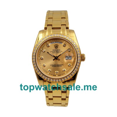 36MM Gold Cases Replica Rolex Day-Date 18038 UK Watches >> Rolexsubmariner.uk.com