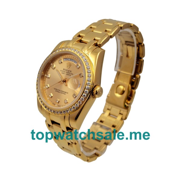 36MM Gold Cases Replica Rolex Day-Date 18038 UK Watches >> Rolexsubmariner.uk.com