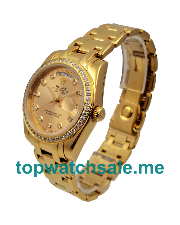36MM Gold Cases Replica Rolex Day-Date 18038 UK Watches >> Rolexsubmariner.uk.com