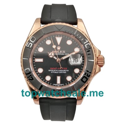 40MM Swiss Rose Gold Cases Replica Rolex Yacht-Master 116655 UK Watches >> Rolexsubmariner.uk.com