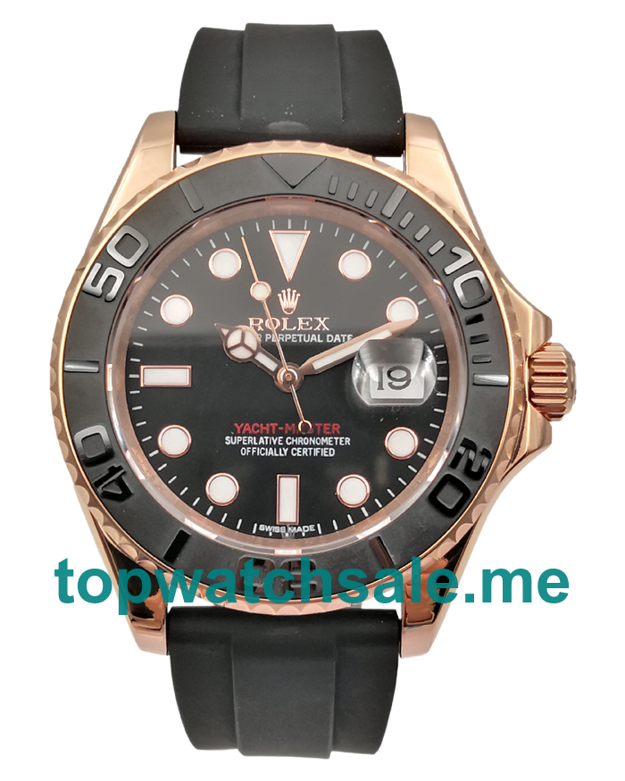 40MM Swiss Rose Gold Cases Replica Rolex Yacht-Master 116655 UK Watches >> Rolexsubmariner.uk.com