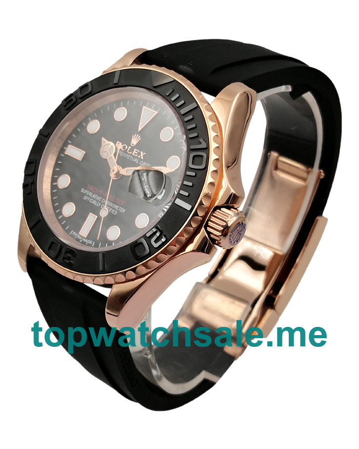 40MM Swiss Rose Gold Cases Replica Rolex Yacht-Master 116655 UK Watches >> Rolexsubmariner.uk.com
