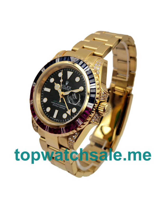 40MM Gold Cases Replica Rolex GMT-Master II 116758 UK Watches >> Rolexsubmariner.uk.com