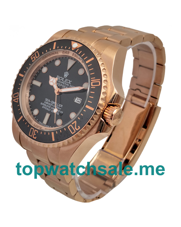 44MM Rose Gold Cases Replica Rolex Sea-Dweller Deepsea 126660 UK Watches >> Rolexsubmariner.uk.com