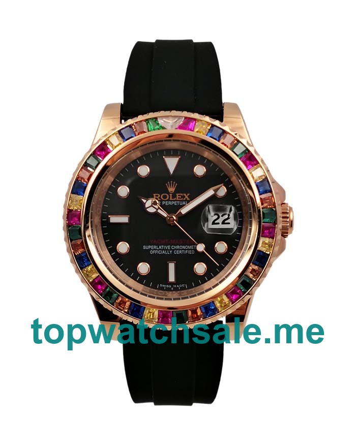 42MM Rose Gold Cases Replica Rolex Yacht-Master 116655 UK Watches >> Rolexsubmariner.uk.com