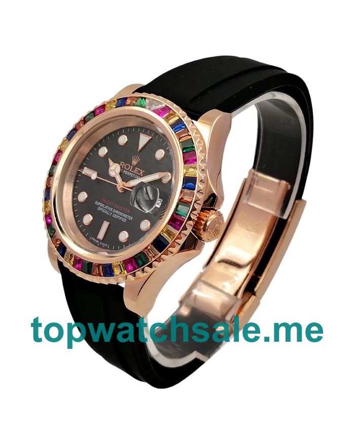42MM Rose Gold Cases Replica Rolex Yacht-Master 116655 UK Watches >> Rolexsubmariner.uk.com